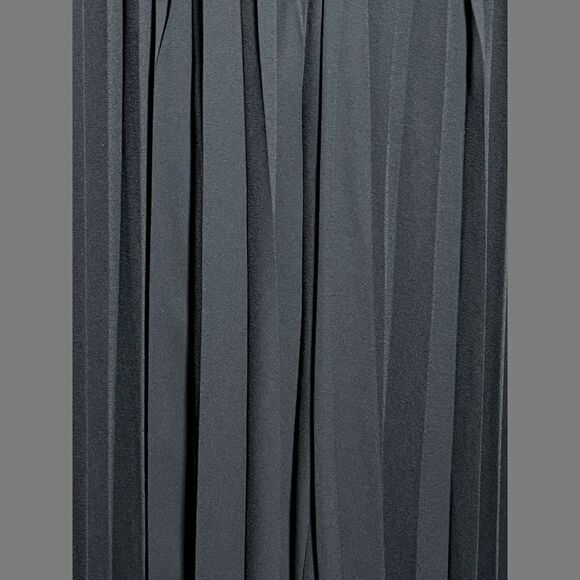NWT Kobi Halpern Black Pleated Wide Leg Pants - L - Picture 2 of 4